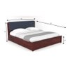 Nahiri Sheesham Wood King Size Bed In Honey Oak Finish With Box Storage
