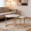 White Marble Nesting Tables