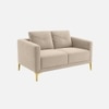 Arab Velvet 2 Seater Sofa Cream Color