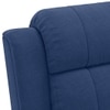 Griffin Fabric Two Seater Manual Recliner in Lapis Blue Fabric Colour