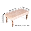 Bestone Solid Wood Bench In Ivory Sparkle Velvet Fabric