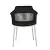 Kepler Brooks Senora Cafeteria Dining Chair in Black Colour