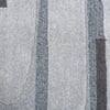 Handmade Wool Silk Shaped Rug Modern Abstract Grey 4 x 6 Feet Carpet