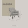 Scandinavian Lucian Lounge Chair White Matte Finish
