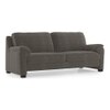 Farina Luxe 3 Seater Fabric Sofa in Ash Grey Velvet Colour