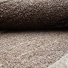 Abstract Handmade Natural Wool Wall Art Brown Geometric 4 x 2 Feet