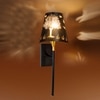 Devansh Metal Electric Wall Light in Black Colour with Black Shade Count of 1 Light