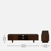 Mango Wood TV Unit in Tubbaq Finish for TVs up to 70 Inches