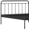 Hampton Metal Non Storage Single Bed in Satin Black Finish