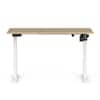 Wrick Solo Height Adjustable Study Table European Oak & White