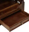 Hami Sheesham Wood  Prayer Unit In Provincial Teak Finish