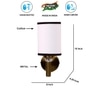 Devansh Metal Electric Wall Light in Gold Colour with Multi Shade Count of 1 Light