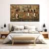 The Castle Decor Egyptian Art Wall Painting Wooden Framed Digital Painting 27x48 Inch