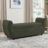 Redol Boucle 2 Seater Ottoman Bench with Storage  in Olive Green  Color