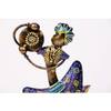 Desert Art Metal Handpainted Blue Tabla Musician Showpiece