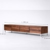 Rubaan Solid Wood TV Unit in Honey Oak Finish
