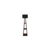 Rosa Black Cotton Shade Floor Lamp