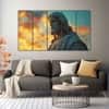 The Castle Decor Jesus Wall Painting Wooden Framed 27x48 Inch (Style 6)
