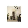 Jordan Wooden Floor Lamp with Brown Base and Jute Fabric Lampshade
