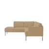 Modernelegance Wood Right Aligned 3-Seater With Upholstery Non Storage Sofa In Brown Colour