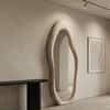 The Artment Beige Fluid Reflection Unbreakable Floor Mirror For Home (160 X 60 CM)