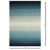Presto Blue Solid Hand Tufted Wool Carpet 6X9 Feet