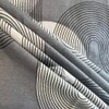 Quin Grey Geometric 400 TC Cotton Flat Queen Size Bedsheet with 2 Pillow Covers – Threads
