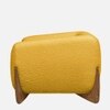 Amala Velvet 1 Seater Sofa Yellow in Colour