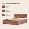 Marieta Solid Wood Queen Size Bed With Box Storage (Teak Finish)