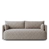 Cozychic Wood 3 Seater With Upholstery Non Storage Sofa In Grey Colour