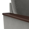 Corby Luxe 3 Seater Fabric Sofa in Ash Grey Velvet Colour