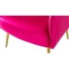 Celeo Solid Wood Accent Chair in Pink Colour