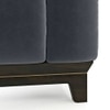Taarkashi 2 Seater Fabric Sofa in Marengo Grey Velvet Colour