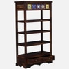 Sheesham Solid Wood  Bookshelf in Provincial Teak Finish