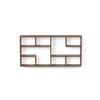 Petree Engineered Wood Wall Mounted Floating Shelf Display Rack Decorative for Livingroom Hall Décor Home Furniture (Brown Maple)