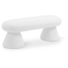 Bremfi Boucle 2 Seater Modern Bench in white Color
