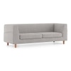 Rubik Essential 3 Seater Fabric Sofa in Vapour Grey Colour