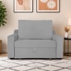 Step Pull Out Sofa cum Bed in Grey Colour