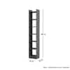 Hexa Engineered Wood Bookshelf Multipurpose Storage Rack in Slate Grey Colour