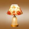 Devansh Conical Multi Cotton Shade Lamp With Wood & Mosaic Glass Base For Decoration/Office/Home/Gifting/Study For Decoration/Office/Home/Gifting/Study -(10X10X14.5) Inches -A
