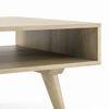 Ivara Rectangular Solid Wood Coffee Table In Natural Finish