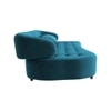 Henry Velvet 3 Seater Sofa T Blue Color