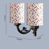 Devansh Metal Electric Wall Light in Antique Gold Colour with Multi Shade Count of 2 Lights