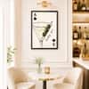 The Castle Decor Lucky You Martini Cocktail Wall Art Framed Painting 20x30 Inch