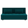 Merson 3 Seater Fold Out Sofa cum Bed  in Teal Blue Colour