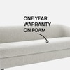 Elegantensemble Wood 3 Seater With Upholstery Non Storage Sofa In Grey Colour