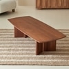 Copse Solid Wood Coffee Table in Provincail Teak Finish