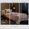 Stoa Paris Comforter for Single Bed, 300TC Satin Comforters in Champagne Colour