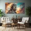 The Castle Decor Jesus Wall Painting Wooden Framed 27x48 Inch (Style 3)