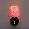 Devansh Metal Electric Wall Light in Antique Gold Colour with Pink Shade Count of 1 Light
